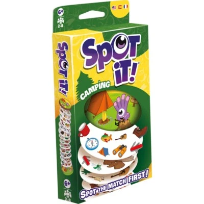 Spot It! Camping Eco-Blister Family Card Game Asmodee Zygomatic Matching Party - Image 1 of 4