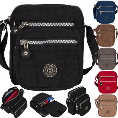 Bag Street kleine Damen Handtasche Schultertasche Herren Umhängetasche Nylon - Bild 1 von 4