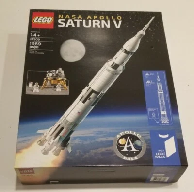  🔥 LEGO 21309 92176 Ideas NASA Apollo Saturn V -OPEN BOX, BAG RESEALED COMPLETE - Image 1 of 4