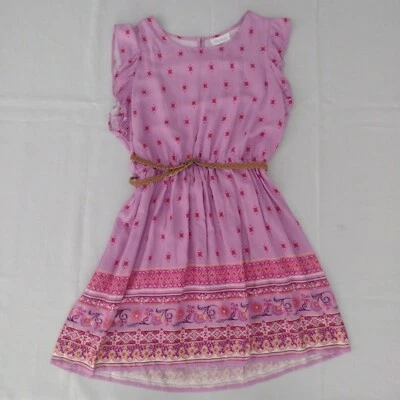 Vestido Floral The Children's Place Niña XL Rosa Borde Verano Vestido A12 Foto 1 de 4