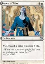 PEACE OF MIND 9th Edition MTG Magic the Gathering Cards DJMagic