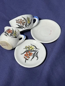 Vintage Miniature Doll Tea Set 4 piece - Picture 1 of 2
