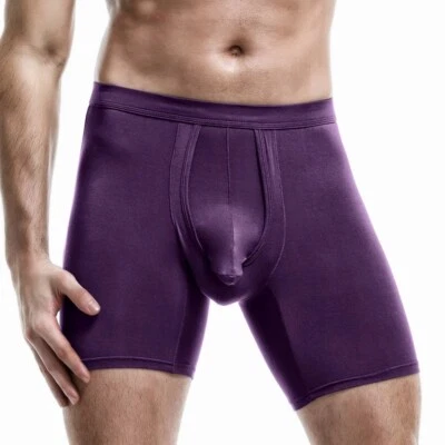 Packs Men Underwear Separate Penis Ball Pouch Seamless Tagless Boxer Shorts Pant - Image 1 of 4