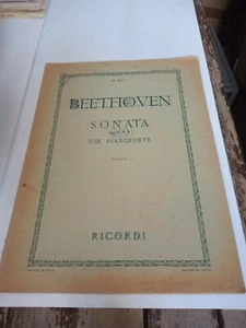 Sonata For Piano Beethoven Op. 27 N.2 1949 RICORDI - Picture 1 of 2