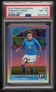 2018-19 Panini Donruss Rated Optic Holo Federico Chiesa #192 PSA 8 Rookie RC