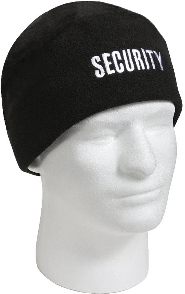 Black Security Polar Fleece Beanie Law Enforcement Watch Cap - Image 1 of 1