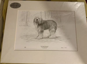 Stephen Mead ""Old English Sheepdog"" estampado artístico edición limitada estampado litográfico de 850 - Imagen 1 de 5