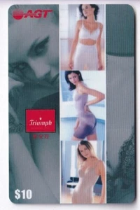 SEXY CHARME PIN-UP ART TELECARTE / PHONECARD .. HONG KONG 10$ AGT TRIUMPH +N° - Picture 1 of 2