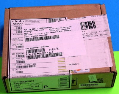 M-ASR1K-1001-4GB Genuine Cisco (2x2GB) 4GB Memory Kit for ASR1001 - Image 1 of 2