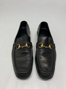 Gucci Dress Shoes Oxford 117703 Black 8B Men's FREE SHIPPING - Picture 1 of 8