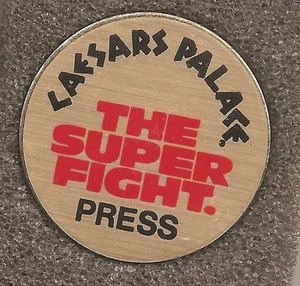 Spilla stampa boxe The Super Fight 1987 Hagler vs Leonard - Foto 1 di 1