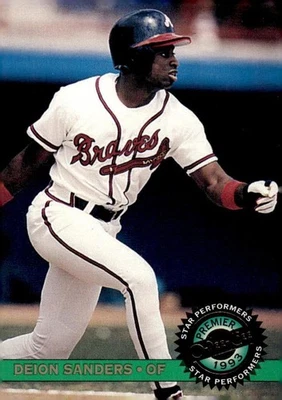 1993 O-Pee-Chee Premier #10 Deion Sanders Star-Performers-Foil - Image 1 of 2