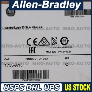 New Sealed AB 1756-A13 1756A13 ControlLogix 13-Slot Chassis AB 1756A13 - Picture 1 of 2