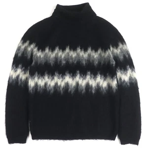 SAINT LAURENT PARIS sweater Turtleneck knit black mohair mens M 632010 - Picture 1 of 7