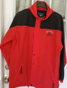 Giacca a vento Lake George escape rosso e nero qualità polare abbigliamento sportivo - Foto 1 di 24