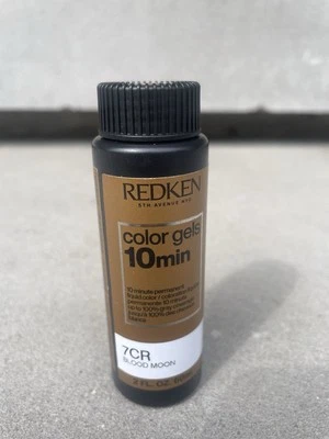 Lacas Redken 10 min géis coloridos 7CR vermelho cobre líquido permanente cor de cabelo 2 oz - Imagem 1 de 3