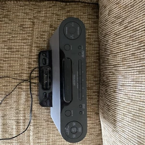 Sony Dream Machine ICF-CS10iP FM/AM Clock Radio Alarm iPod Dock Black Aux input - Picture 1 of 3