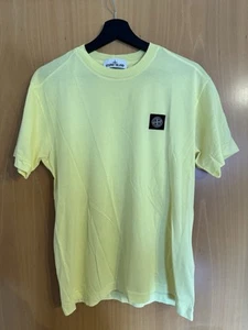 Stone Island Company Logo T-Shirt Gelb Größe M top Zustand! - Bild 1 von 5