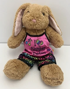 Peluche Build A Bear Bunny Rabbit 15" animal de peluche en I Love Slumber Parties PJ - Imagen 1 de 10