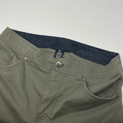 Calça Kuhl Rydr Lite Klassik Fit Olive 36x30 (Fit 36x29) elástica caminhada ao ar livre - Imagem 1 de 4