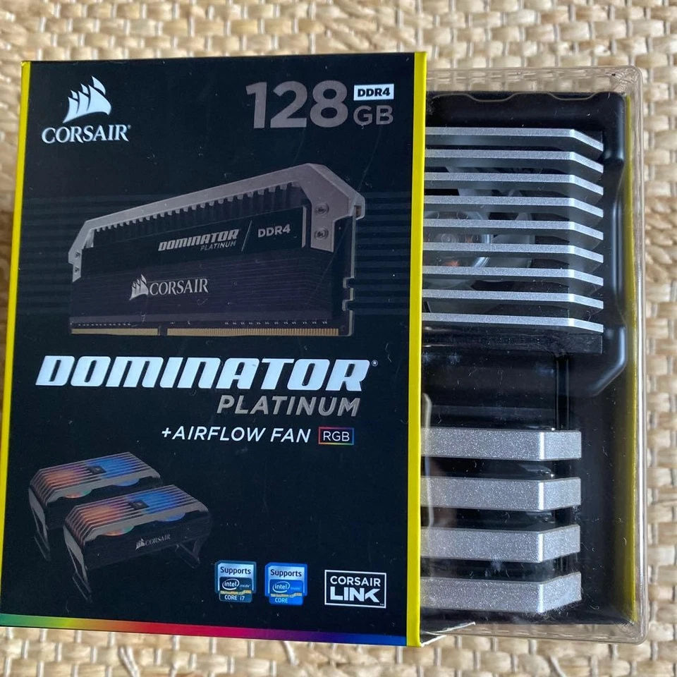 Corsair Dominator Platinum DDR4 128GB 2400MHz 8x16GB RAM with Airflow Fan - Image 1 of 4