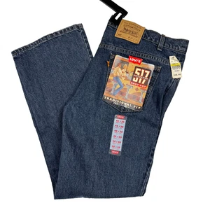 De colección 1995 Levi's 517 corte bota lengüeta naranja para hombre ajuste 38x30 DEADSTOCK NUEVO CON ETIQUETAS EE. UU. - Imagen 1 de 19