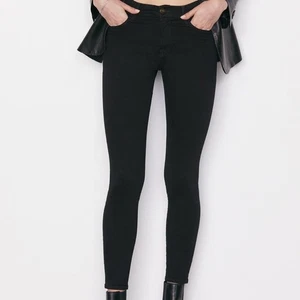 Jeans skinny classici FRAME Le High skinny in nero 27x25 cuciture interne vita alta denim - Foto 1 di 8
