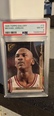 1995-96 Topps Gallery - The Masters Michael Jordan #10 PSA 8 - Image 1 of 2