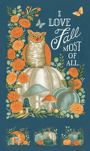 I Love Fall Most Of All 56147 15 Harvest Night panel by Deb Strain for Moda - Picture 1 of 1
