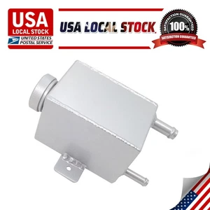 ✅Universal Aluminum power steering reservoir Tank Bottle With Cap 750ml - Bild 1 von 7