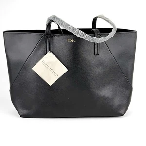 Donna Karan New York Large Black Tote Shopping Bag DKNY Cashmere Collection NWT - Picture 1 of 10