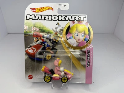 MarioKart Hot Wheels Cat Peach Pink Mattel - Image 1 of 4