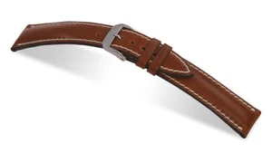 RIOS1931 Cinturino Orologio Originale Shell Cordovan in Pelle 18 mm Cognac New York - Foto 1 di 3