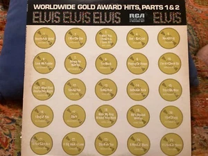 Elvis Presley Worldwide Gold Award Hits Parts 1 & 2 2 LP set 1974 RCA R213690 - Imagen 1 de 16