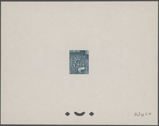 Cambodia 107A Artist die color proof 1961 Warrior