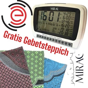 ✅Reloj Azan Ezan Saati + GRATIS Kabe kokulu Seccade⭐️Alfombra de oración fragancia de Kaba⭐️ - Imagen 1 de 18