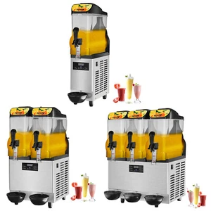 12L/24L/36L Commercial Slush Machine Daiquiri Frozen Drink Smoothie Maker - Picture 1 of 38