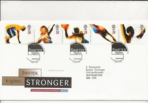 GB Comm/FDC  - Swifter, Higher, Stronger - Much Wenlock - 1996  (SP37) - Picture 1 of 1