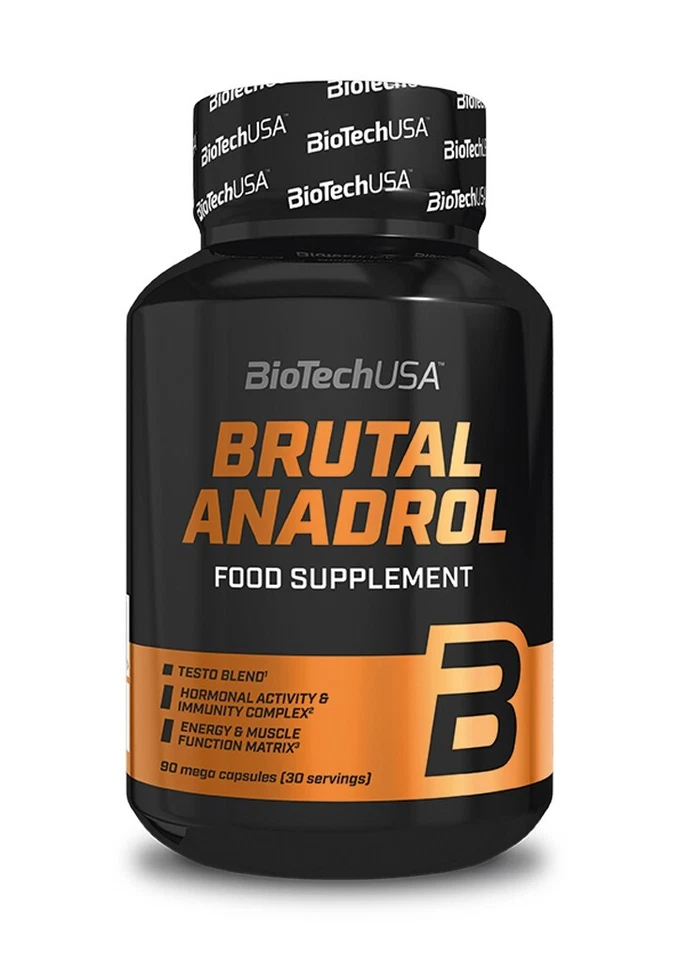 BioTech USA Brutal Anadrol 90 Capsules Testo Blend, Energy & Muscle Power Matrix - Image 1 of 1