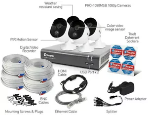 DVR- 8 Channel Digital Swann 4 bullet Camera 1080p Full HD Security System - Picture 1 of 3