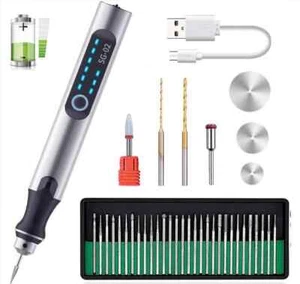 Penna per incisione ricaricabile USB con 33 bit mini incisore elettrico fai da te senza fili - Foto 1 di 14