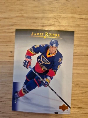 1995-96 Upper Deck Electric Ice Gold RARE Jamie Rivers #477 St. Louis Blues - Image 1 of 2