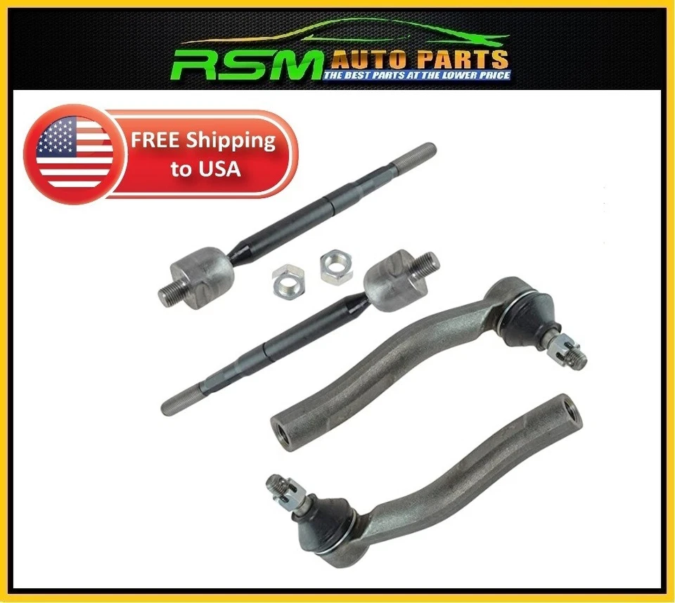 Juego de extremos de varilla de amarre interior exterior Toyota Yaris iA 16-20 y 4 piezas Foto 1 de 1