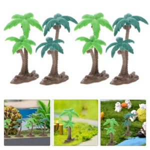 10 Pcs Simulated Coconut Tree Ornaments Office Miniature Scene Trees - Picture 1 of 12