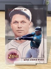 1995 Megacards Conlon Collection In the Zone #4 Ken Griffey Jr. w/ Jimmie Foxx