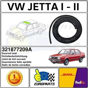 Volkswagen Jetta 2 Jetta Mk2 Sunroof Sliding Roof Seal Weatherstrip 321877209A - Picture 1 of 9