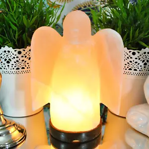 Angelic Himalayan Salt Lamp – Real Pink Salt 6-10 LB with Dimmer - Picture 1 of 5