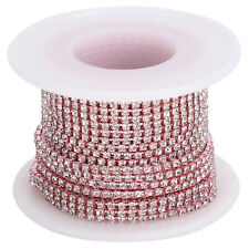 Rhinestone Chain Color DIY Mobile Phone Shell Clothing Decor Ss6/6.5(Pink) ◮