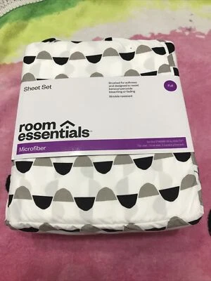 Microfiber Sheet Set Full   4 Pieces . Wrinkle Resistant. 100% Polyester, T1039 - Image 1 of 3