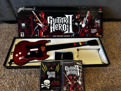 Guitar Hero 2 Red Octane Game & Guitar Controller Bundle PS2 NICE CIB - Image 1 of 4